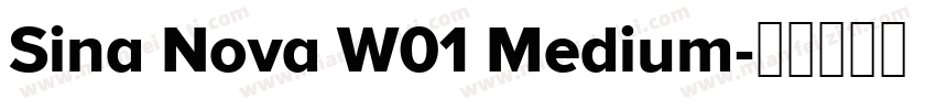 Sina Nova W01 Medium字体转换